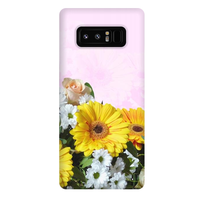 Galaxy Note 8 StrongFit Yellow Gerbera by Creativeaxle