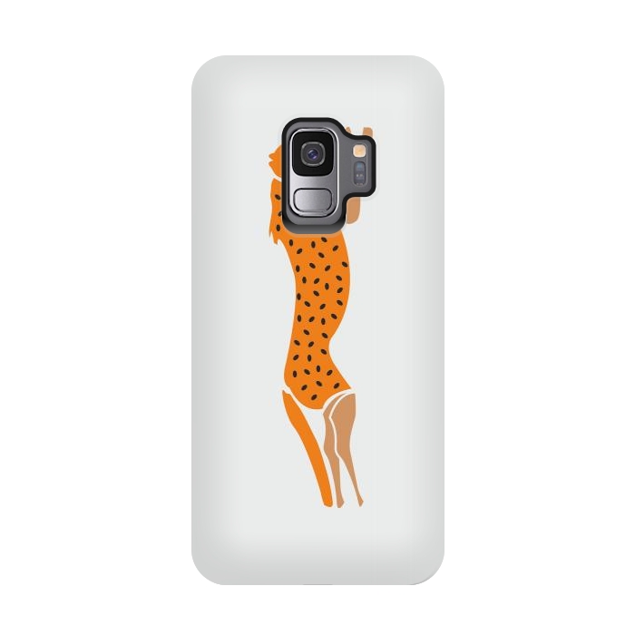 Galaxy S9 StrongFit Running Cheetah by Creativeaxle