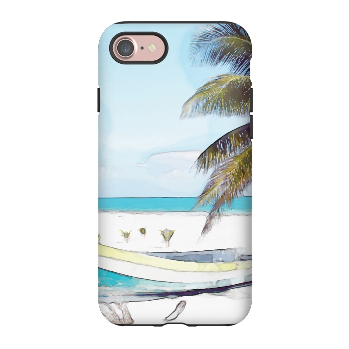 iPhone 7 StrongFit Beach Boat by Creativeaxle