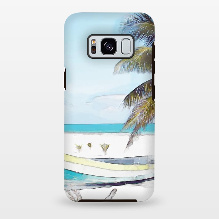 Galaxy S8 plus StrongFit Beach Boat by Creativeaxle