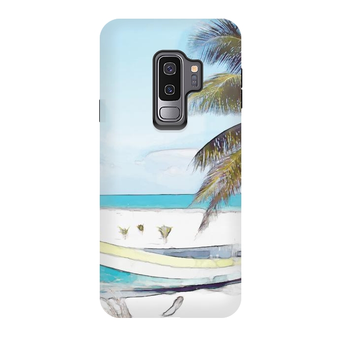 Galaxy S9 plus StrongFit Beach Boat by Creativeaxle