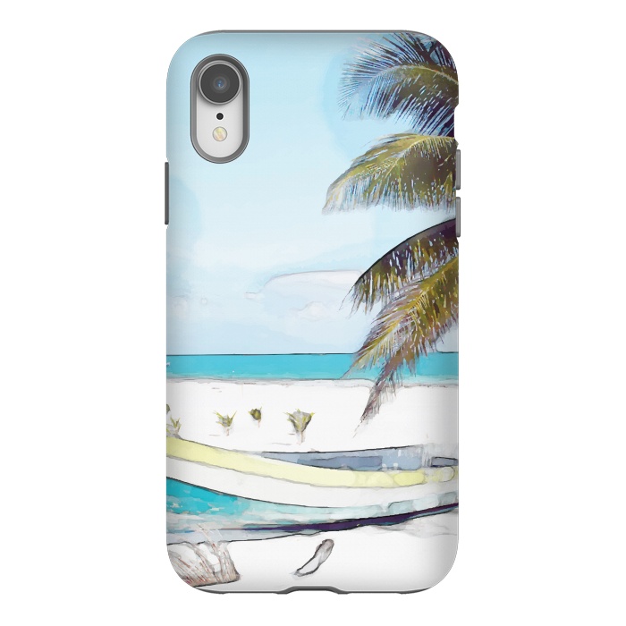 iPhone Xr StrongFit Beach Boat by Creativeaxle