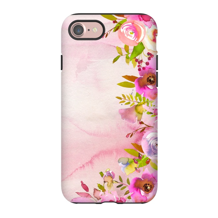 iPhone 7 StrongFit Handpainted spring flowers tendril by  Utart
