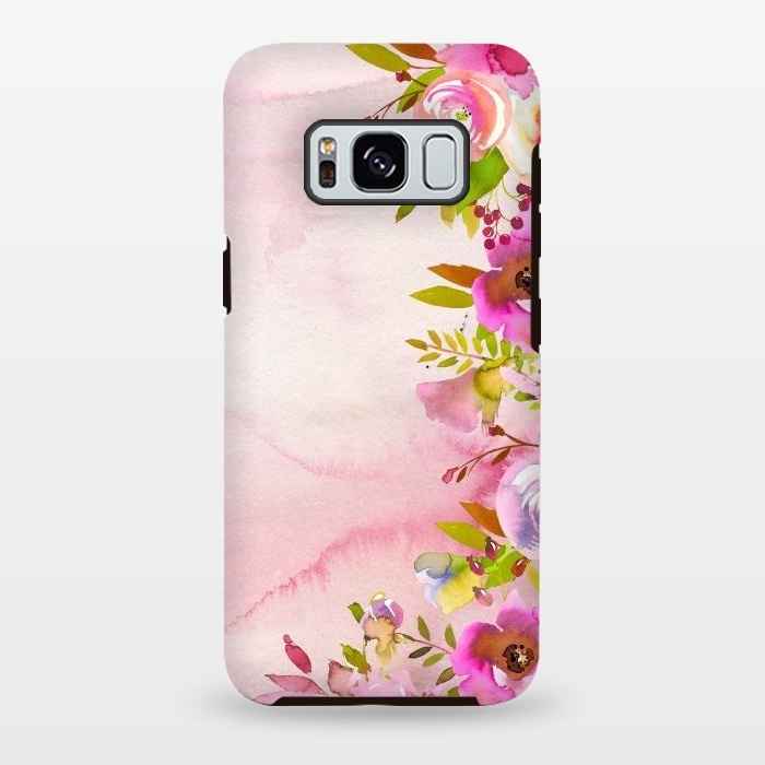 Galaxy S8 plus StrongFit Handpainted spring flowers tendril by  Utart