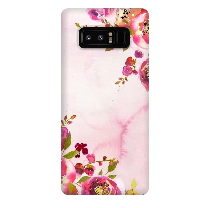 Galaxy Note 8 StrongFit Hand drawn Flower bouquets by  Utart