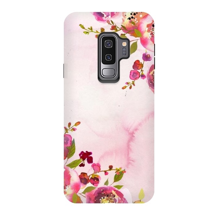 Galaxy S9 plus StrongFit Hand drawn Flower bouquets by  Utart