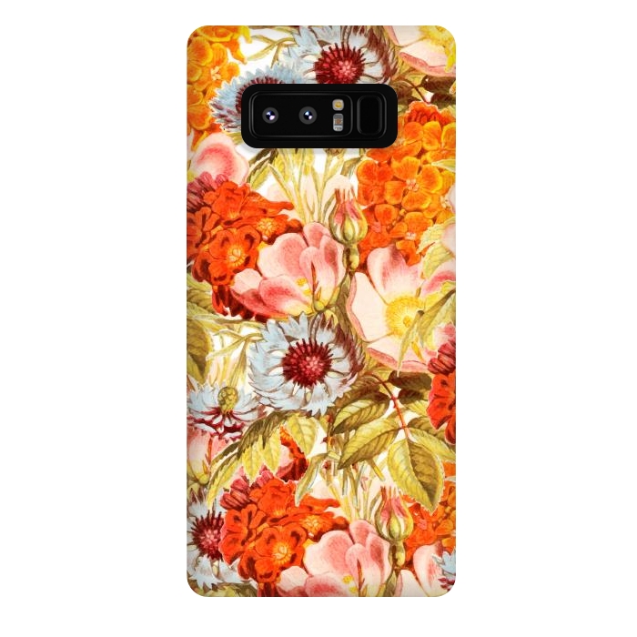 Galaxy Note 8 StrongFit Coral Bloom by Uma Prabhakar Gokhale