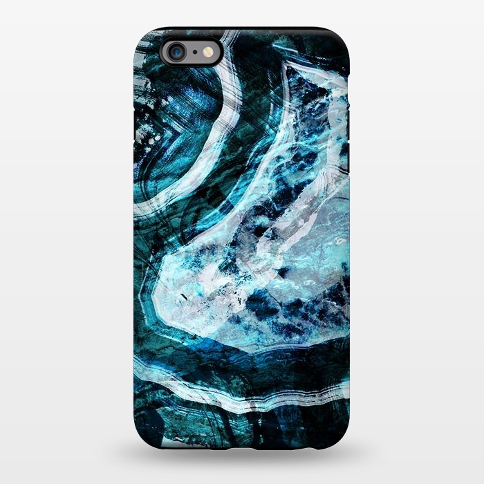 iPhone 6/6s plus StrongFit Textured dark blue agate marble by Oana 