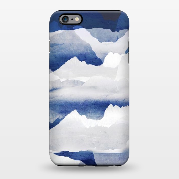 iPhone 6/6s plus StrongFit Minimal abstract blue mountains by Oana 