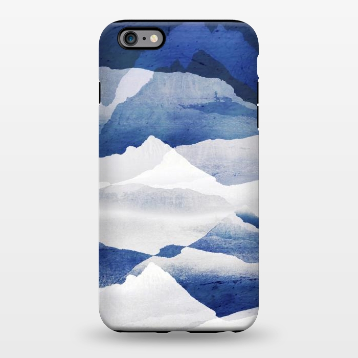 iPhone 6/6s plus StrongFit Blue elegant snowy mountains by Oana 