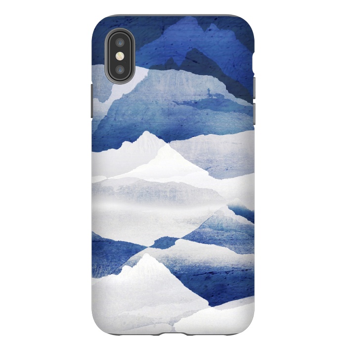 iPhone Xs Max StrongFit Blue elegant snowy mountains by Oana 