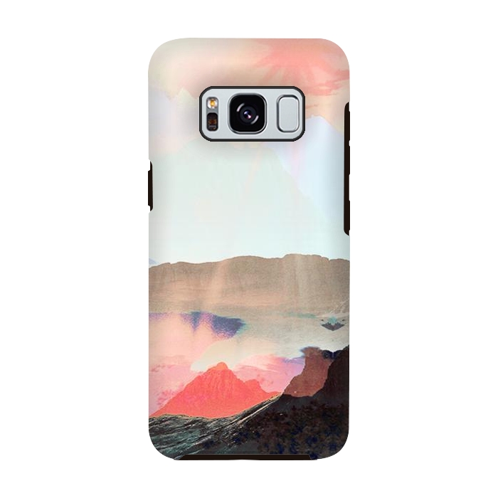 Galaxy S8 StrongFit Elegant mountain sunset landscape by Oana 