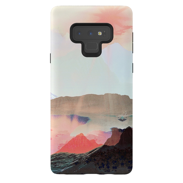 Galaxy Note 9 StrongFit Elegant mountain sunset landscape by Oana 