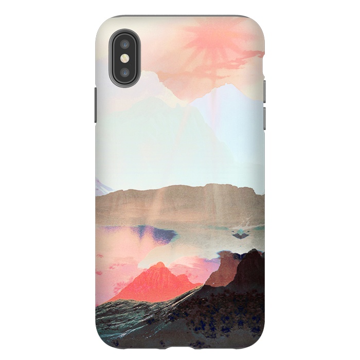 iPhone Xs Max StrongFit Elegant mountain sunset landscape by Oana 