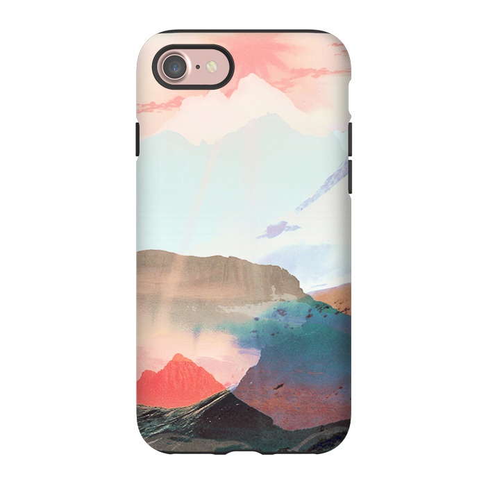 iPhone 7 StrongFit Gradient painted mountain landscape by Oana 