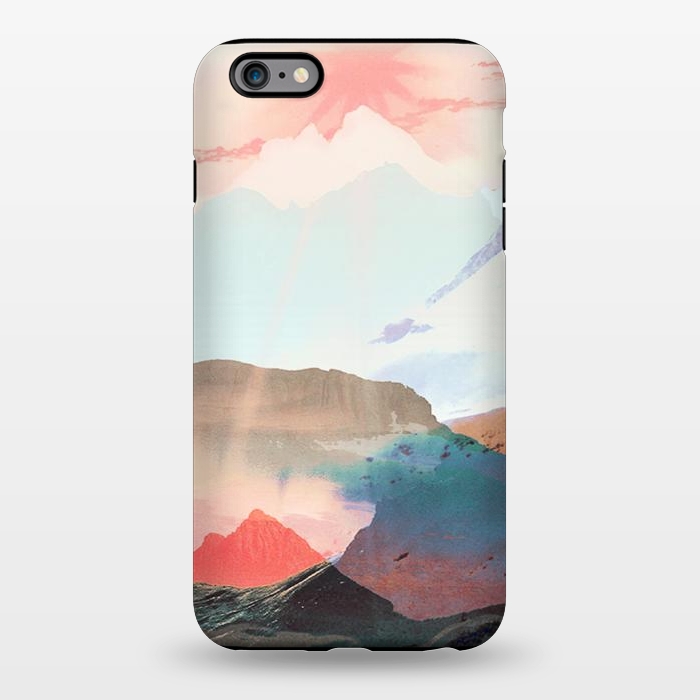 iPhone 6/6s plus StrongFit Gradient painted mountain landscape by Oana 
