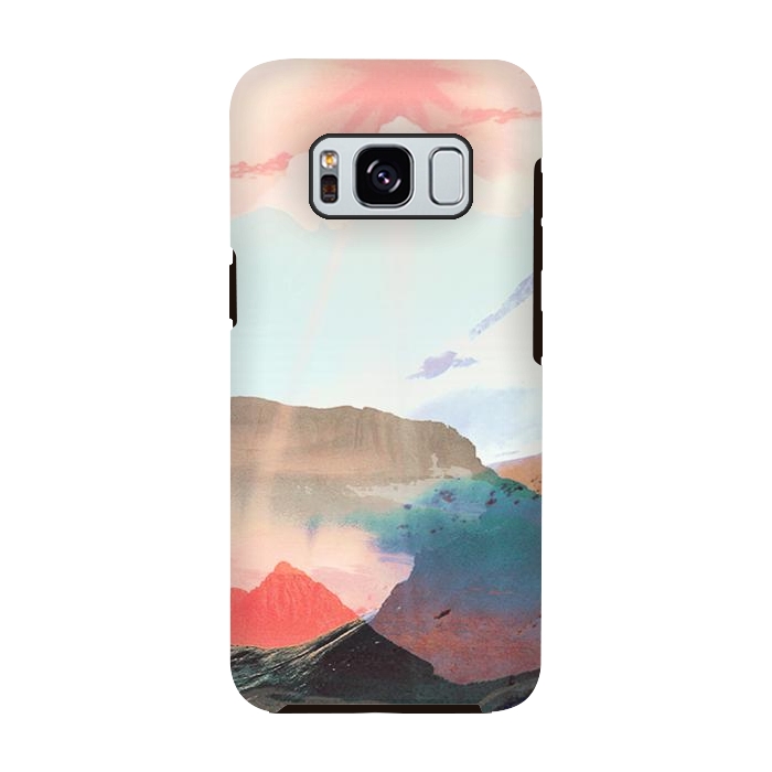 Galaxy S8 StrongFit Gradient painted mountain landscape by Oana 