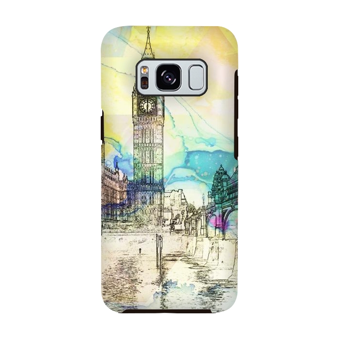 Galaxy S8 StrongFit Big Ben travel sketch, London United Kingdom by Oana 
