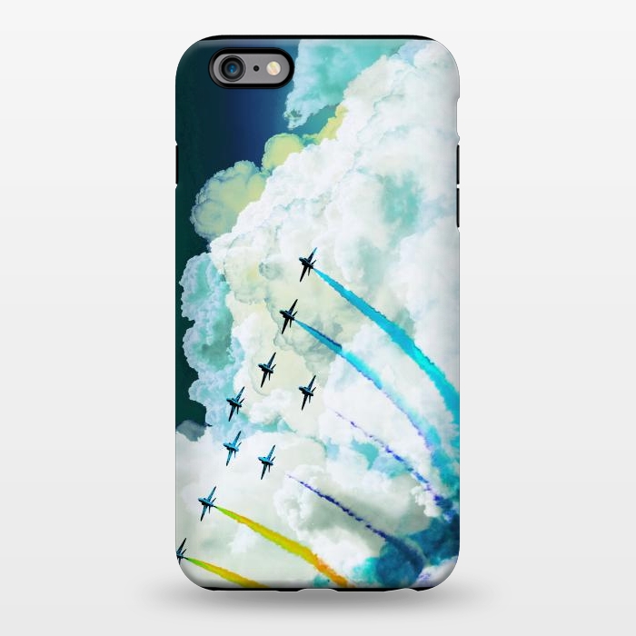 iPhone 6/6s plus StrongFit Air show flight on blue clouds by Oana 