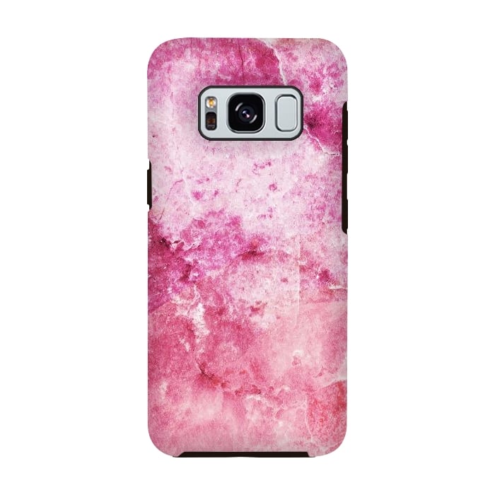 Galaxy S8 StrongFit Pink fuchsia elegant marble by Oana 