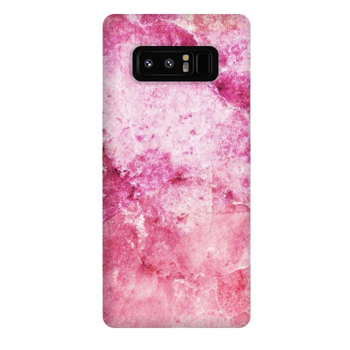 Galaxy Note 8 StrongFit Pink fuchsia elegant marble by Oana 