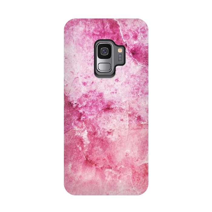 Galaxy S9 StrongFit Pink fuchsia elegant marble by Oana 