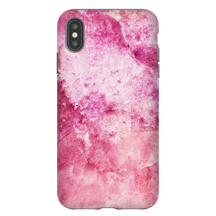 iPhone Xs Max StrongFit Pink fuchsia elegant marble by Oana 