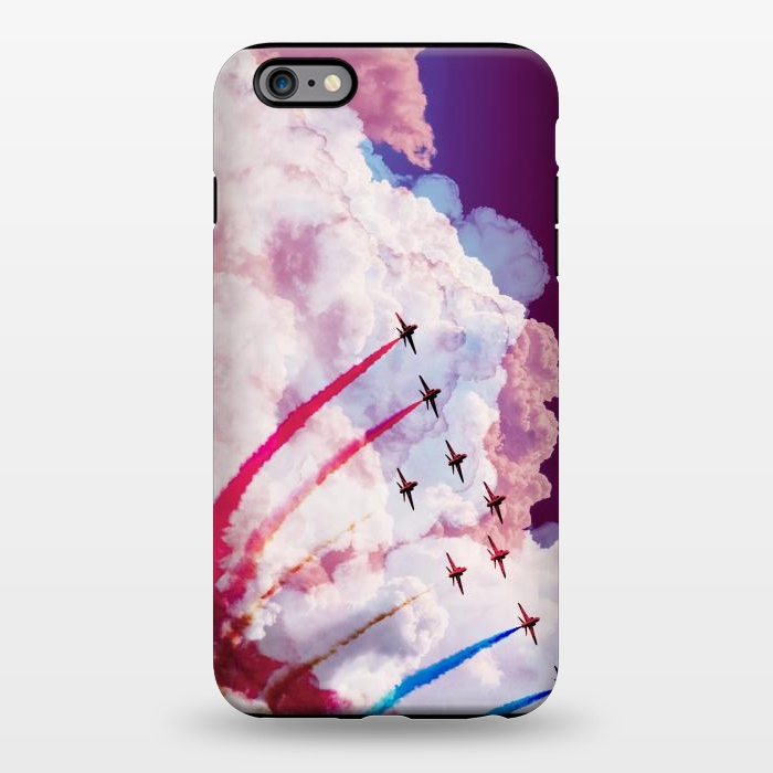 iPhone 6/6s plus StrongFit Red purple airplane air show by Oana 