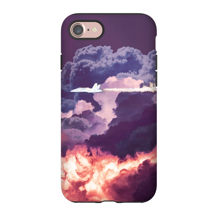 iPhone 7 StrongFit Plane and purple clouds by Oana 