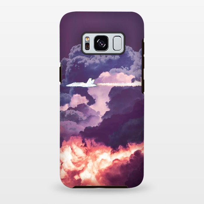 Galaxy S8 plus StrongFit Plane and purple clouds by Oana 