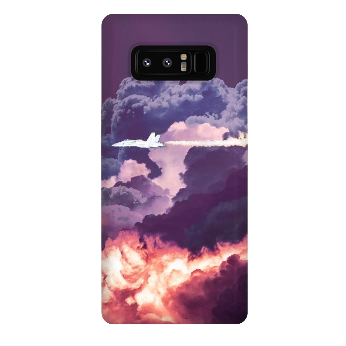 Galaxy Note 8 StrongFit Plane and purple clouds by Oana 
