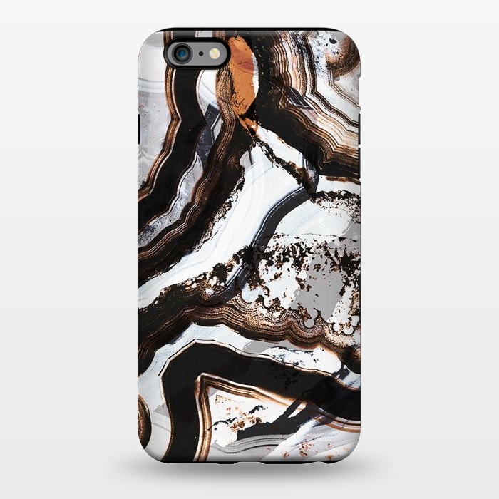iPhone 6/6s plus StrongFit Marble brushstroke stripes by Oana 