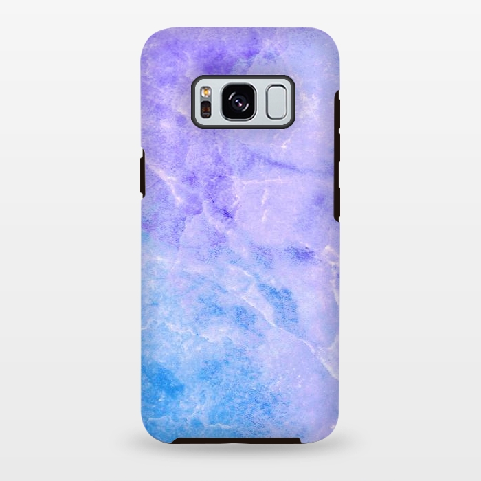 Galaxy S8 plus StrongFit Purple blue marble stone by Oana 