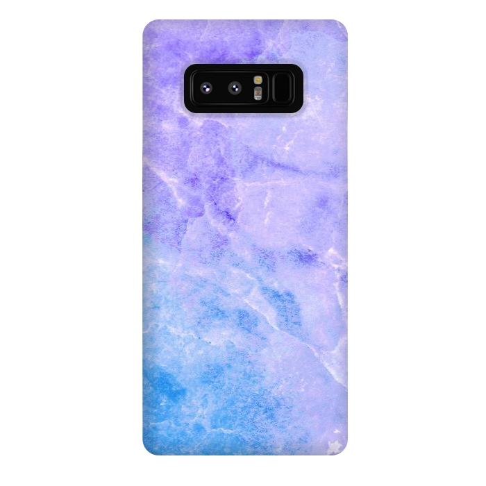Galaxy Note 8 StrongFit Purple blue marble stone by Oana 