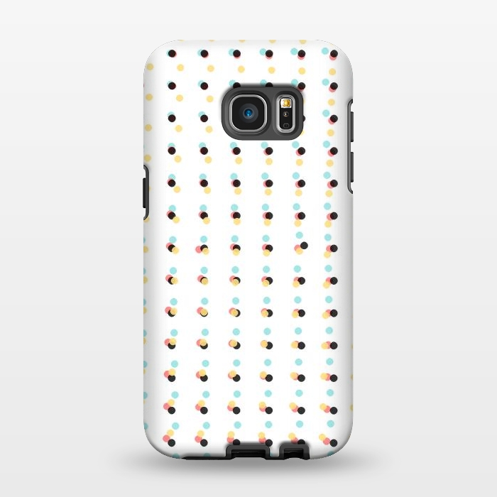 Galaxy S7 EDGE StrongFit Abstract Painting Polka Dots Pattern by amini54