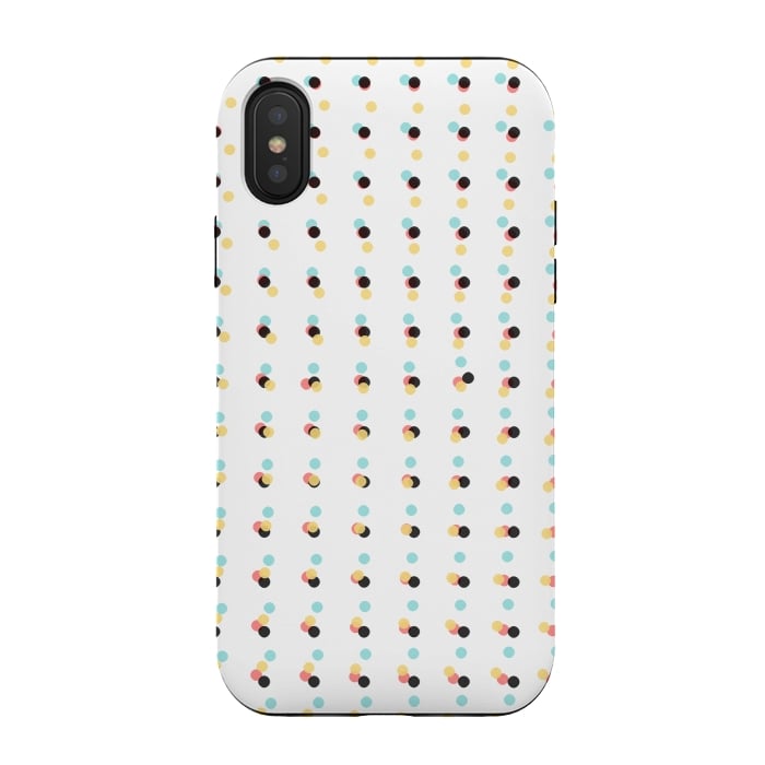 iPhone Xs / X StrongFit Abstract Painting Polka Dots Pattern by amini54