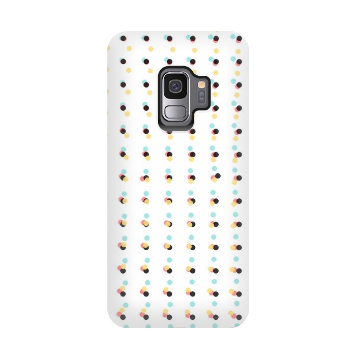 Galaxy S9 StrongFit Abstract Painting Polka Dots Pattern by amini54