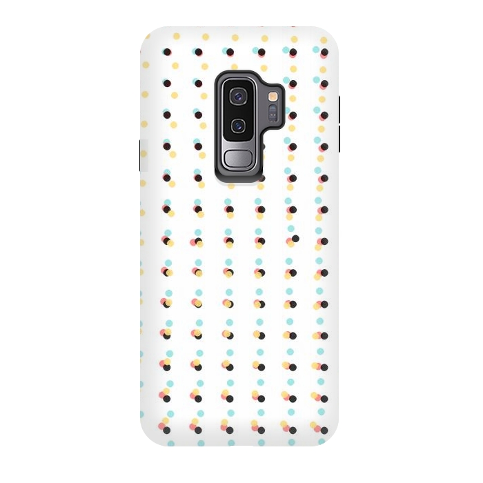Galaxy S9 plus StrongFit Abstract Painting Polka Dots Pattern by amini54