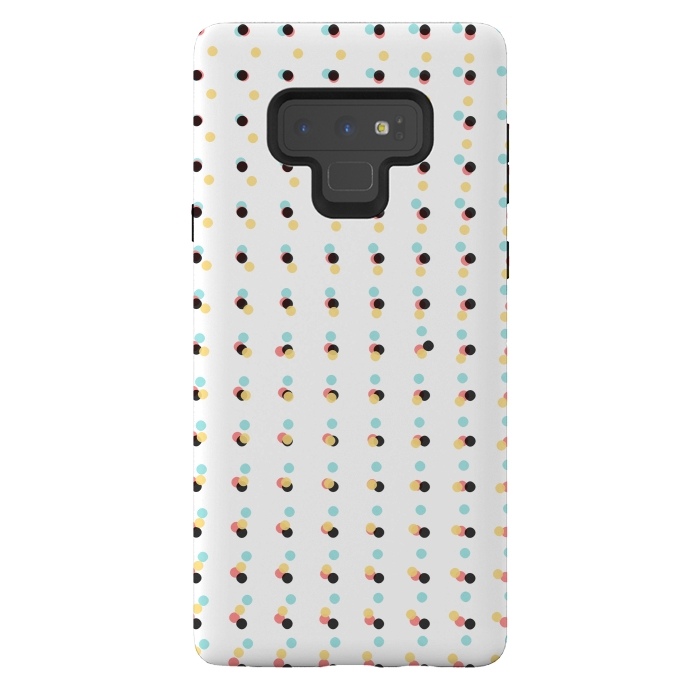 Galaxy Note 9 StrongFit Abstract Painting Polka Dots Pattern by amini54