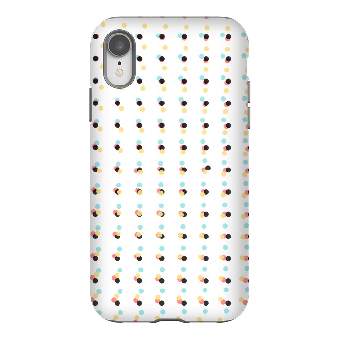 iPhone Xr StrongFit Abstract Painting Polka Dots Pattern by amini54