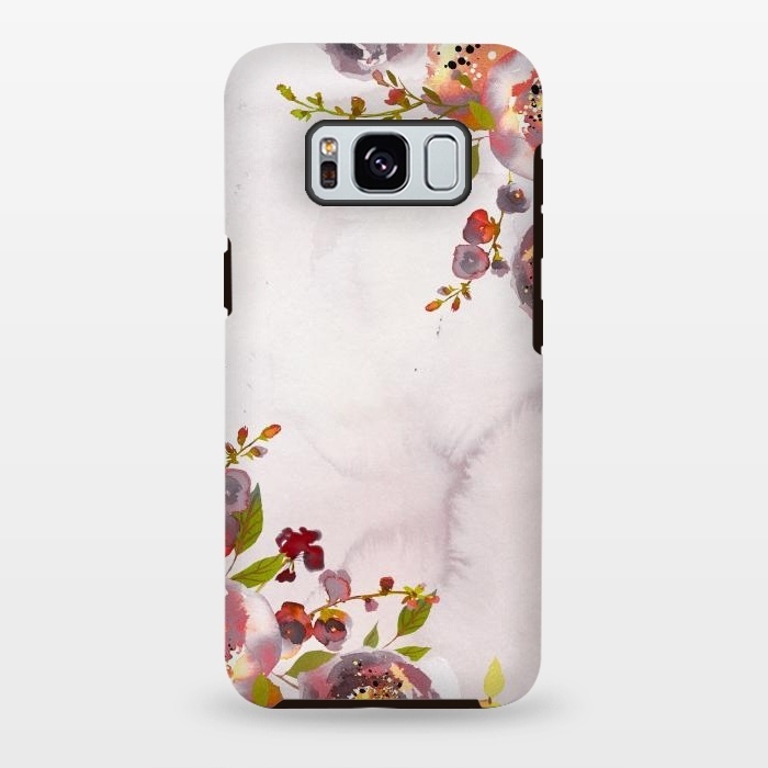 Galaxy S8 plus StrongFit Hand drawn blush florals by  Utart