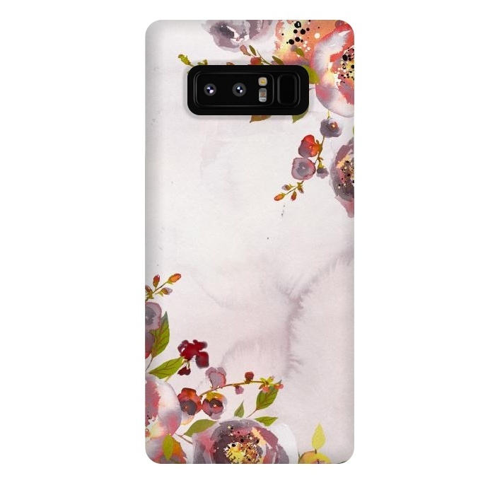 Galaxy Note 8 StrongFit Hand drawn blush florals by  Utart