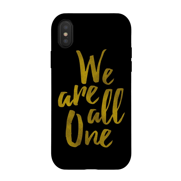 iPhone Xs / X StrongFit We Are All One by Majoih