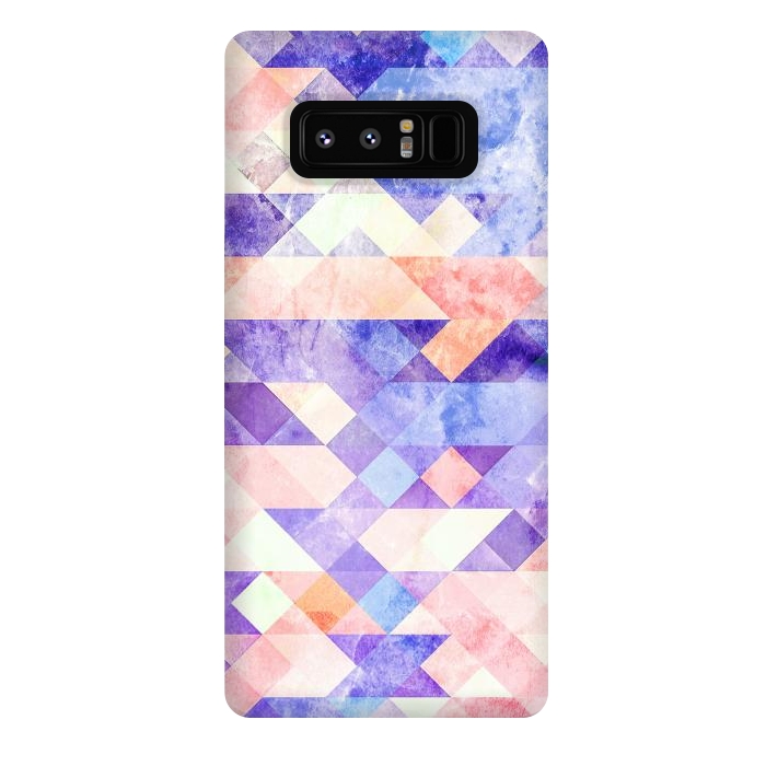 Galaxy Note 8 StrongFit Colorful marble geometric tiles by Oana 