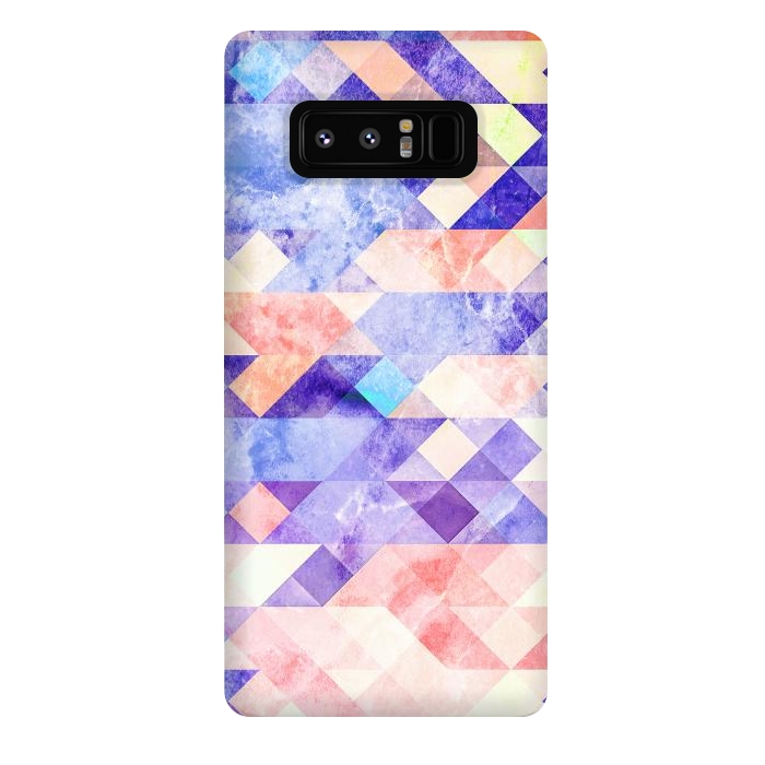 Galaxy Note 8 StrongFit Marble textured triangle tiles by Oana 