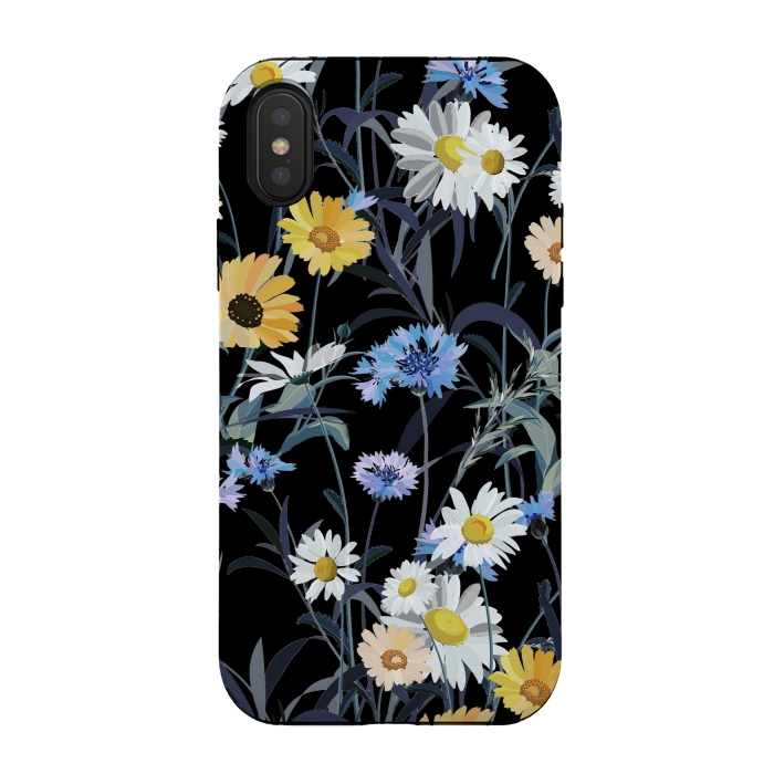 iPhone Xs / X StrongFit Daisy wild flower meadow by Oana 