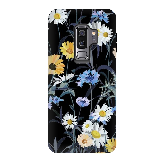 Galaxy S9 plus StrongFit Daisy wild flower meadow by Oana 