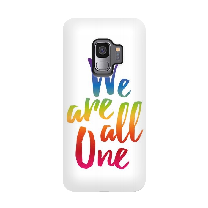 Galaxy S9 StrongFit We Are All One Rainbow by Majoih