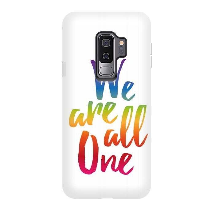 Galaxy S9 plus StrongFit We Are All One Rainbow by Majoih