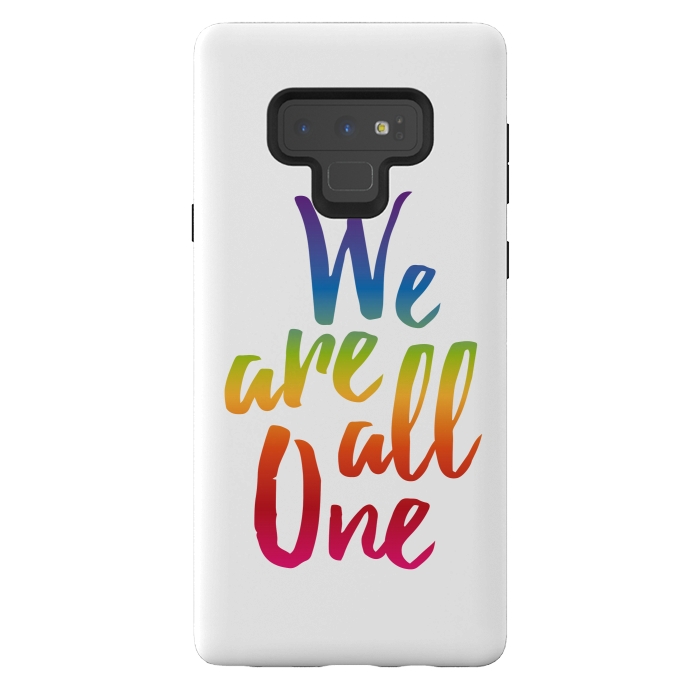 Galaxy Note 9 StrongFit We Are All One Rainbow by Majoih